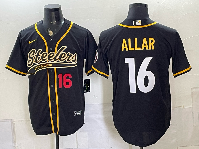 2026 Men Pittsburgh Steelers #16 Allar Black Limited Nike NFL Jersey 0823006->pittsburgh steelers->NFL Jersey
